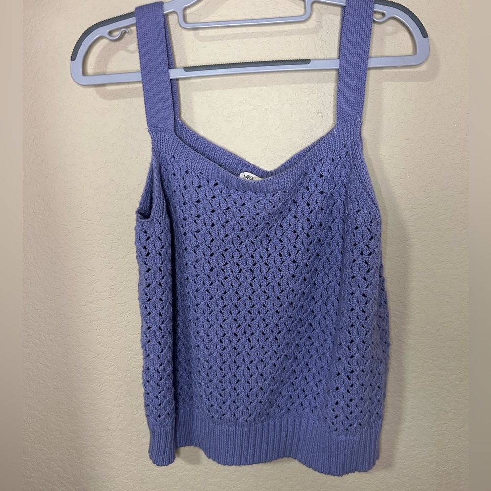 Margeaux & Ellie lavender crocheted sweater tank XL Juniors